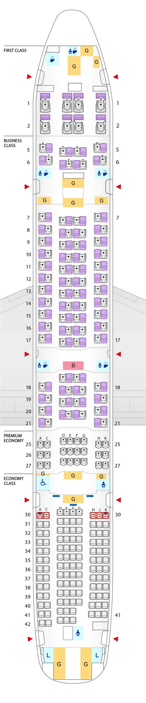 ana 777-300er business class seat map